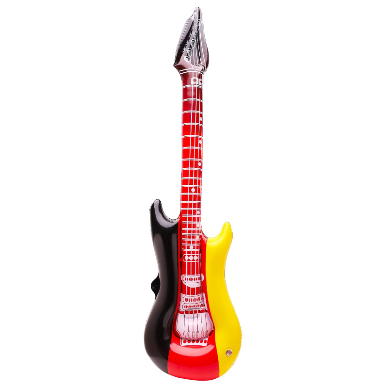89cm (35") German Themed Inflatable Electric Guitar - Eurovision - Party Decorations - Fancy Dress Accessories