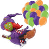 Halloween Balloon Pack - 1 x 28" Witch Foil Balloon & 30 Latex Balloons: 10 x Purple, Green & Orange - Spooky Party Decorations