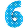 100cm (40") Blue Spotty Foil Number Balloon - Party Decorations (6)