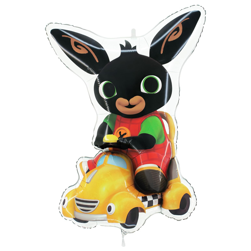 86cm (34") Bing & Talkie Taxi Shaped Character Foil Balloon - Kids Party Balloons