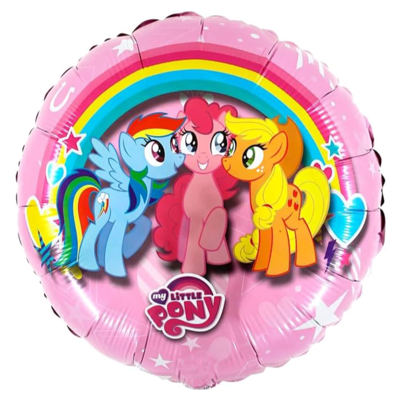 45cm (18") Round My Little Pony Character Foil Balloon