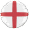 46cm (18") St George's England Flag Round Foil Helium Balloon - Celebration & Party Decorations