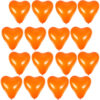 Pack of 100-6" Mini Mandarin Orange Heart Latex - Valentines, Wedding & Engagement Decorations