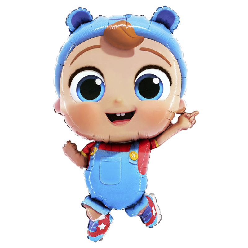 71cm (29") Little Angel Baby John Shaped Character Foil Balloon - Kids Party Balloons