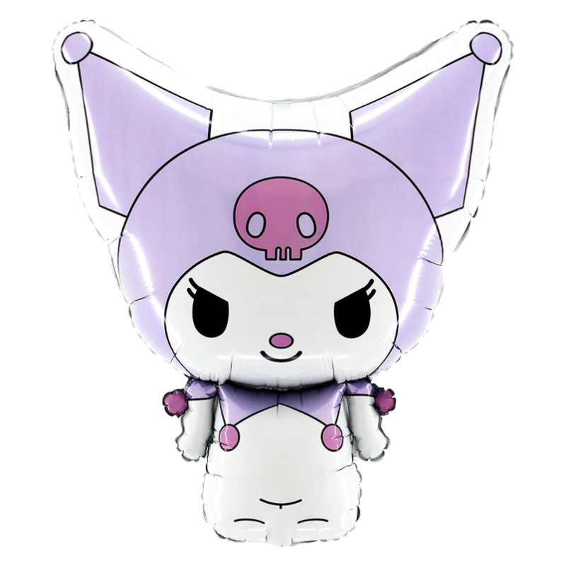 56cm (22") Kuromi Shaped Character Foil Balloon From Hello Kitty - Kids Party Balloons
