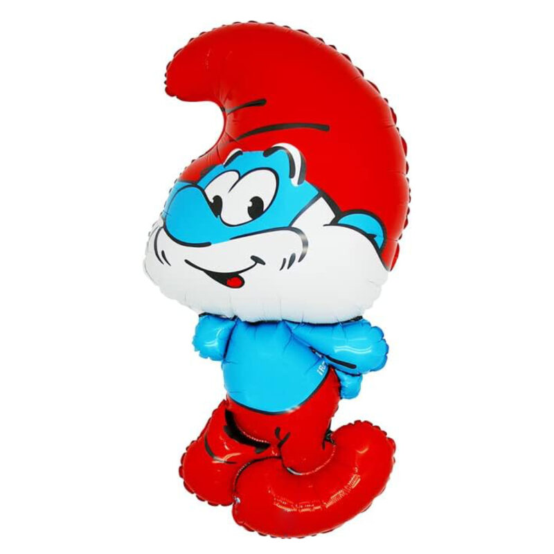 84cm (33") Papa Smurf Shaped Character Foil Balloon - Kids Party Balloons