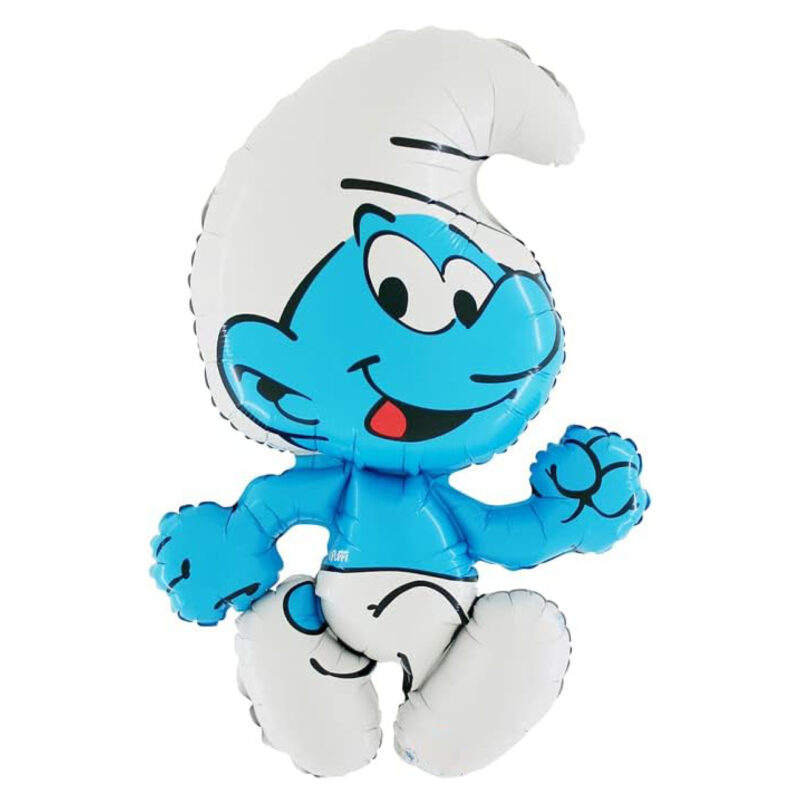 80cm (32") Smurf Shaped Character Foil Balloon - Kids Party Balloons