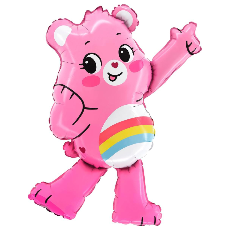 75cm (29") Cheer Bear Foil Balloon - Care Bears Shaped Character Balloons