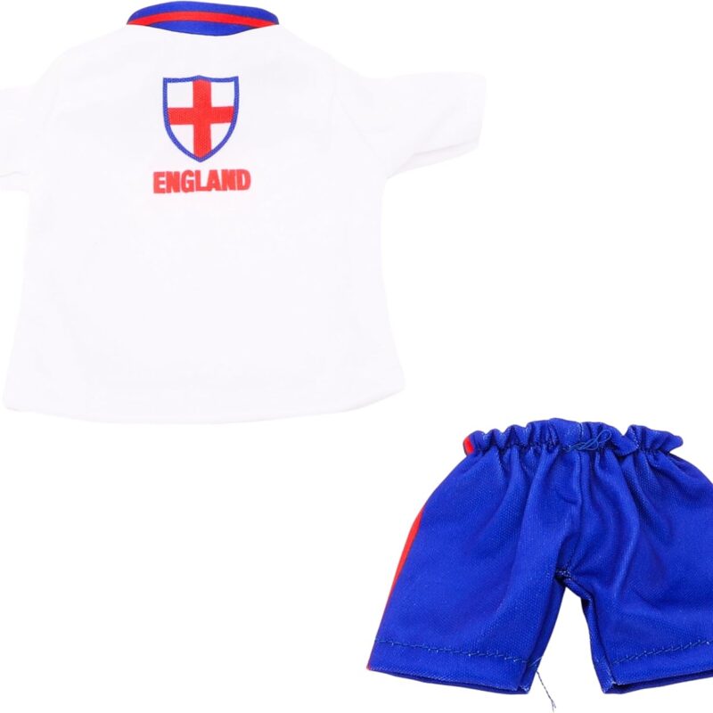 Miniature England Kit For Children's Toys - England Shirt & Blue Shorts - Euros & World Cup Clothing Accessories