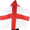 England Flag Football Rugby Supporters Cape Adult Size - St George's, Euros & World Cup - English Party Decorations Red