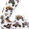 Toyland® 66cm (26”) Monster Jam™ Number 4 Foil Balloon - Large Monster Truck Birthday Balloon - Party Decoration, Air or Helium, Self Sealing