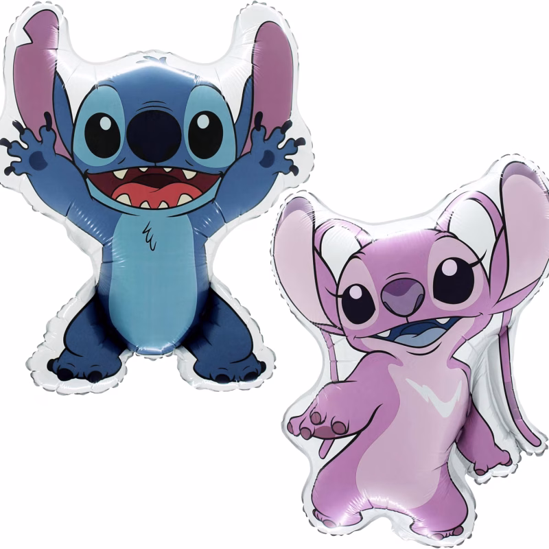 Toyland® Pack of 2 Stitch & Angel Foil Balloons - Kids Party Decorations